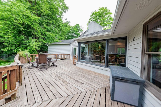 840 Shore Dr W, Orono, MN 55364 - deck with outdoor dining area