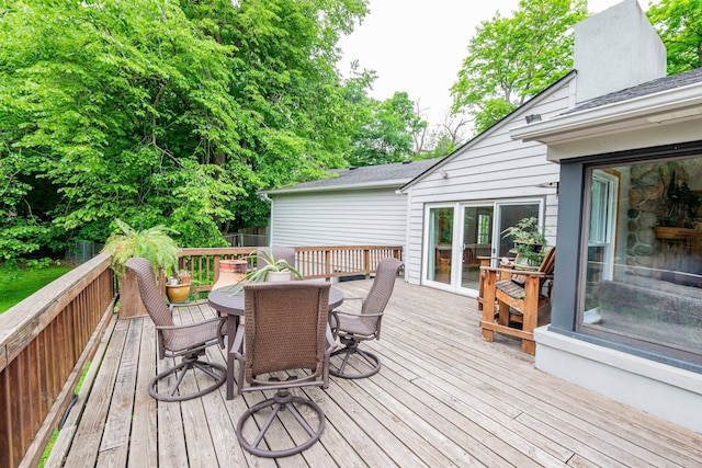 840 Shore Dr W, Orono, MN 55364 - deck with outdoor dining area