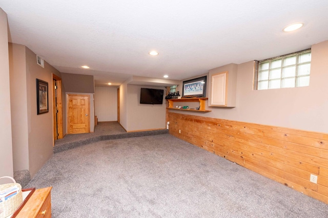 840 Shore Dr W, Orono, MN 55364 - below grade area featuring carpet floors and recessed lighting