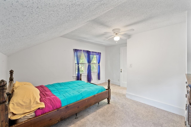 1252 Arkwright St, Saint Paul, MN 55130 - bedroom featuring a textured ceiling, light colored carpet, and a ceiling fan