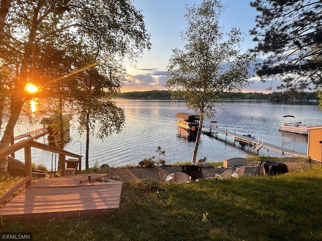 31145 409th Pl, Aitkin, MN 56431 - dock area featuring a water view