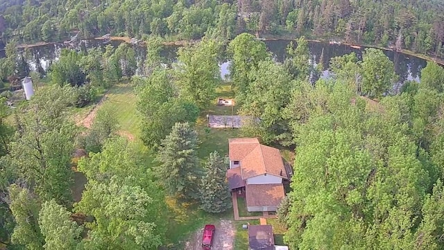 7047 Kingfisher Ln NE, Frohn Twp, MN 56601 - aerial overview of property's location featuring a heavily wooded area