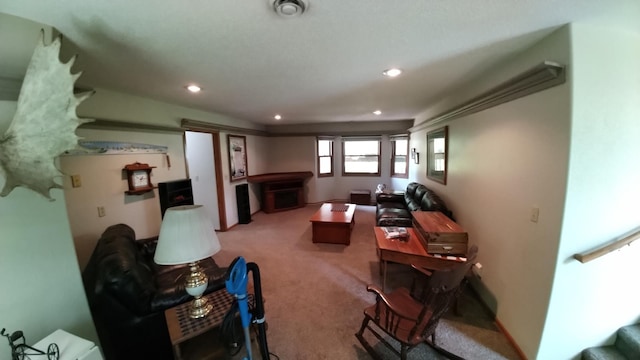 7047 Kingfisher Ln NE, Frohn Twp, MN 56601 - living room featuring carpet and recessed lighting