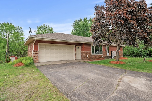 15429 Ramsey Blvd NW, Ramsey, MN 55303 - ranch-style house featuring brick siding, asphalt driveway, and a garage