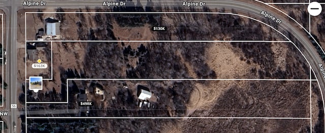 15429 Ramsey Blvd NW, Ramsey, MN 55303 - aerial overview of property's location featuring property parcel outlined