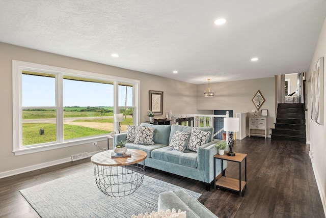 17323 County 31st Blvd, Welch Twp, MN 55089 - living room with recessed lighting and dark wood-style flooring