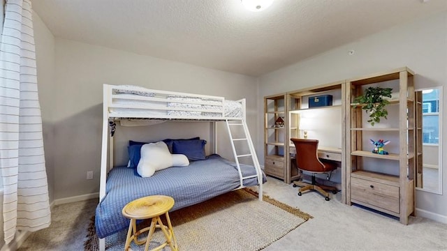 6775 Bluestem Way, Minnetrista, MN 55331 - carpeted bedroom with an office area, baseboards, and a textured ceiling