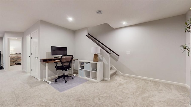 6775 Bluestem Way, Minnetrista, MN 55331 - office space featuring carpet floors, baseboards, and recessed lighting