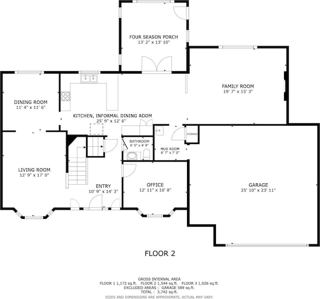 3049 12th St NW, New Brighton, MN 55112 - floor plan / room layout