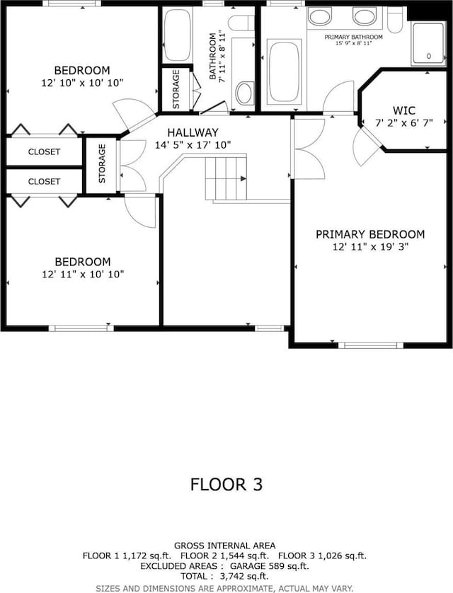 3049 12th St NW, New Brighton, MN 55112 - property floor plan