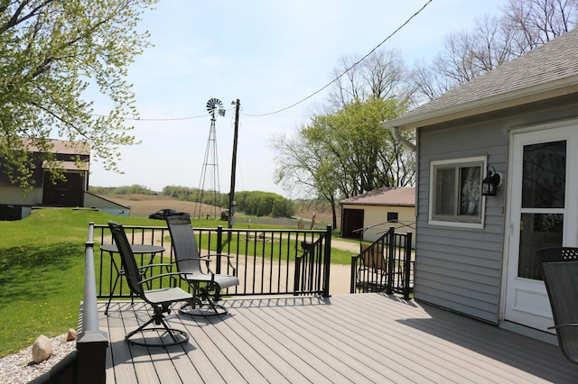 6200 37th St W, Webster, MN 55088 - wooden terrace with a yard