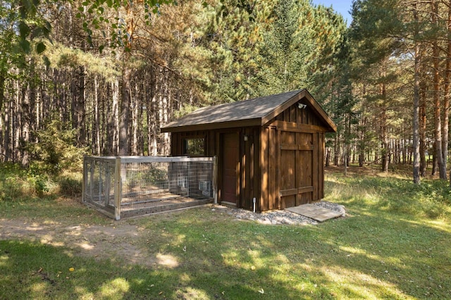 12584 County 18 SW, Brainerd, MN 56401 - view of shed featuring a forest view