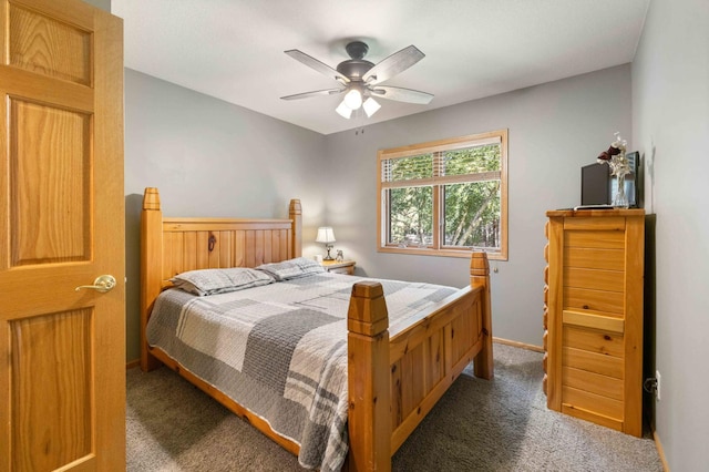 12584 County 18 SW, Brainerd, MN 56401 - carpeted bedroom featuring a ceiling fan and baseboards