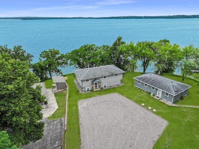 1874 Hidden Valley Ln NW, Leaf Valley Twp, MN 56354 - aerial view of property and surrounding area featuring a nearby body of water