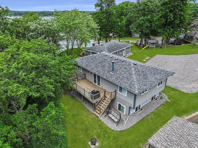 1874 Hidden Valley Ln NW, Leaf Valley Twp, MN 56354 - aerial view of property and surrounding area