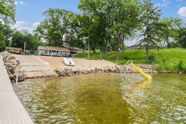 1874 Hidden Valley Ln NW, Leaf Valley Twp, MN 56354 - dock with a water view
