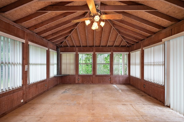 11627 Yukon St NW, Coon Rapids, MN 55433 - unfurnished sunroom featuring vaulted ceiling