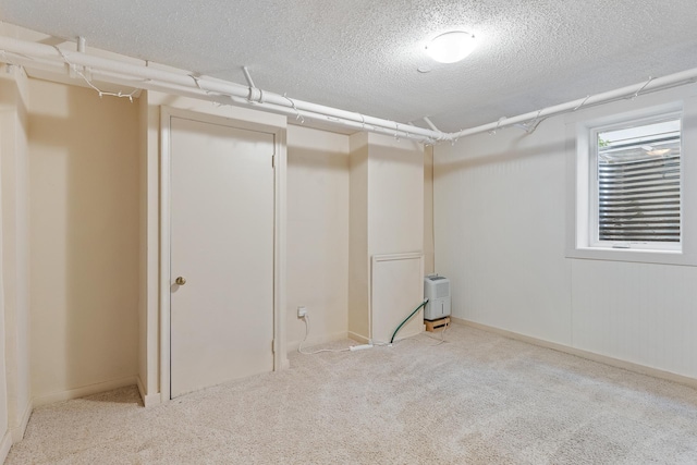 2505 Pleasant Ave, Minneapolis, MN 55404 - basement with a textured ceiling and carpet flooring