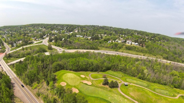2212 Springvale Ct, Duluth, MN 55811 - bird's eye view of a golf course and a heavily wooded area