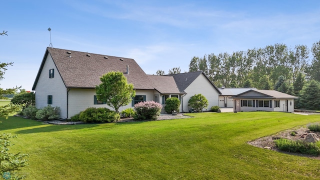 18000 10th St SW, Hawley, MN 56549 - back of house with a lawn and roof with shingles