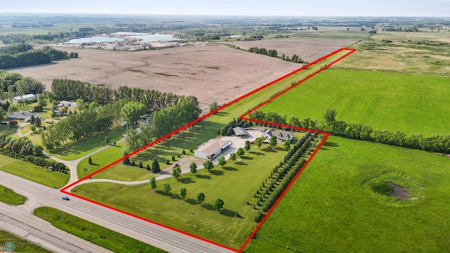 18000 10th St SW, Hawley, MN 56549 - overview of rural landscape with property boundaries highlighted