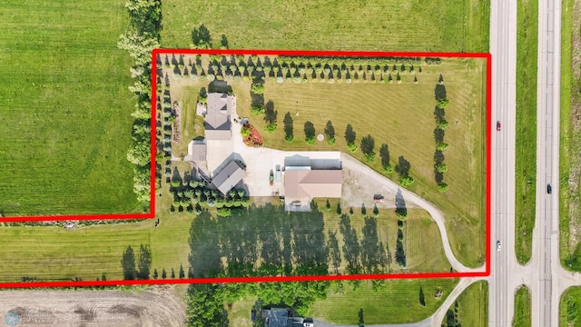 18000 10th St SW, Hawley, MN 56549 - overview of rural landscape featuring property parcel outlined