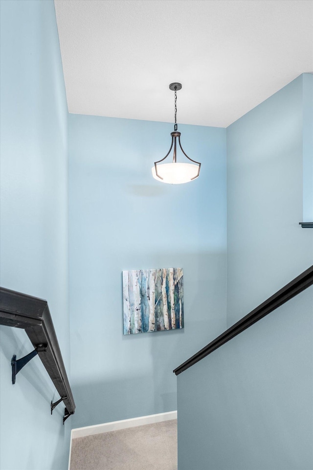 11444 Creekside Ct, Rogers, MN 55311 - stairs featuring carpet and baseboards