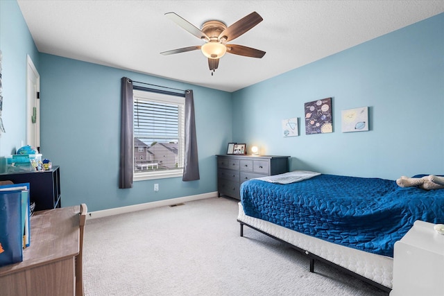 11444 Creekside Ct, Rogers, MN 55311 - carpeted bedroom with baseboards and a ceiling fan