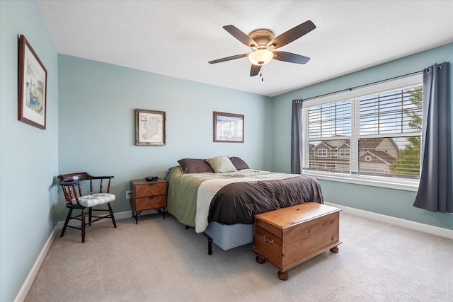 11444 Creekside Ct, Rogers, MN 55311 - bedroom with baseboards, carpet floors, and ceiling fan