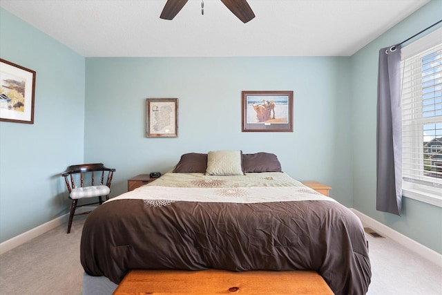 11444 Creekside Ct, Rogers, MN 55311 - carpeted bedroom featuring multiple windows, baseboards, and ceiling fan