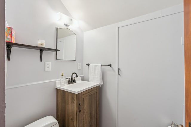 5705 36th Ave S, Minneapolis, MN 55417 - half bath with vanity and vaulted ceiling