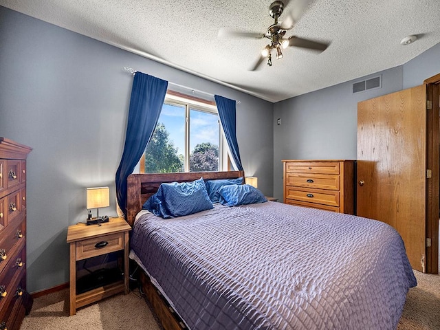 201 3rd St NW, Saint Michael, MN 55376 - carpeted bedroom with ceiling fan and a textured ceiling