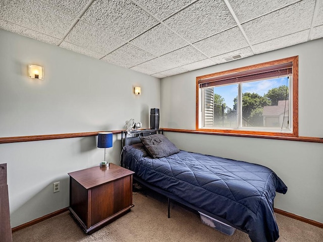 201 3rd St NW, Saint Michael, MN 55376 - bedroom featuring a drop ceiling and carpet flooring