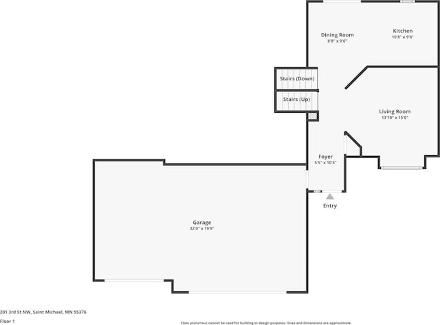 201 3rd St NW, Saint Michael, MN 55376 - view of floor plan / room layout