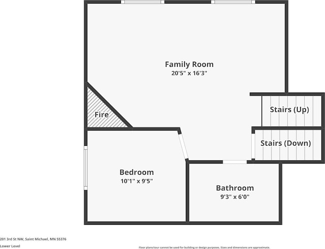 201 3rd St NW, Saint Michael, MN 55376 - view of property floor plan