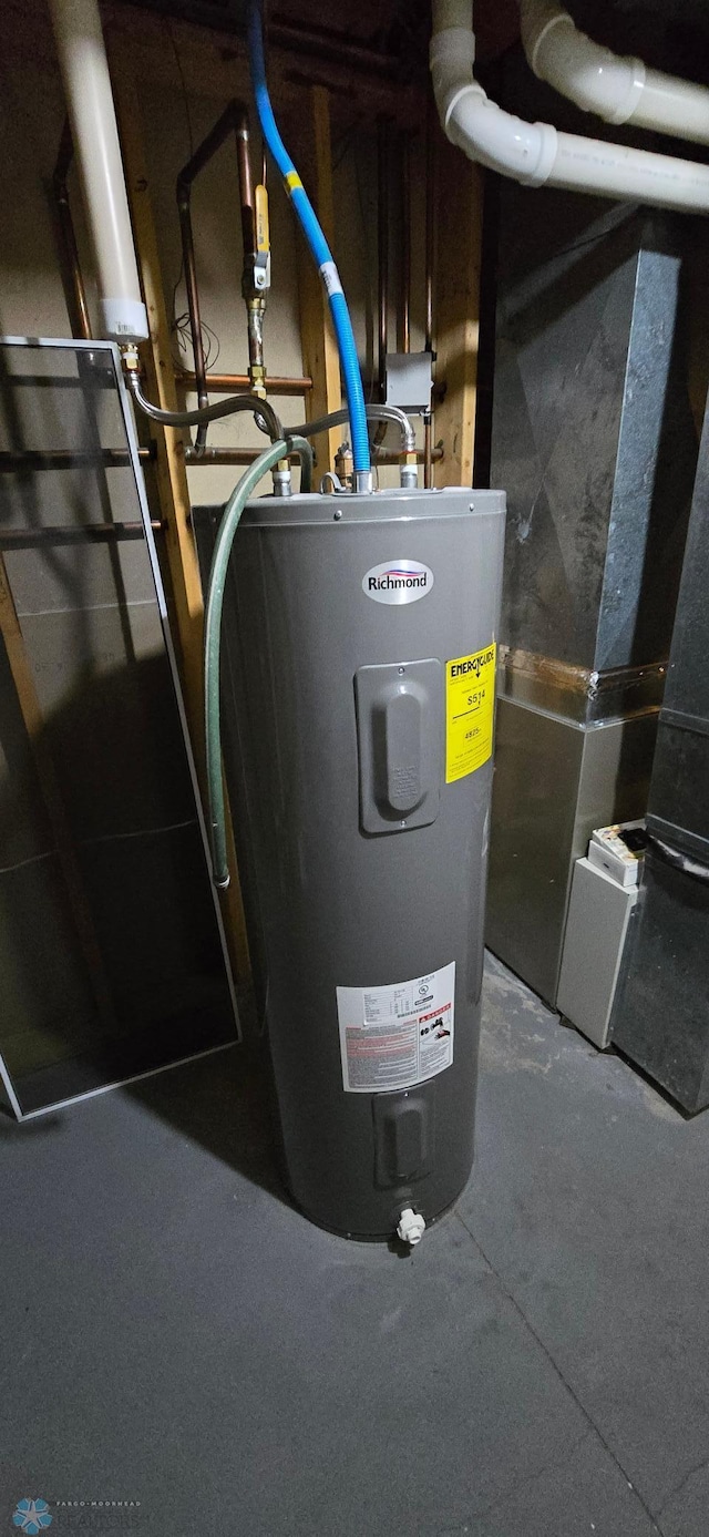 4708 21st St N, Moorhead, MN 56560 - utility room featuring electric water heater