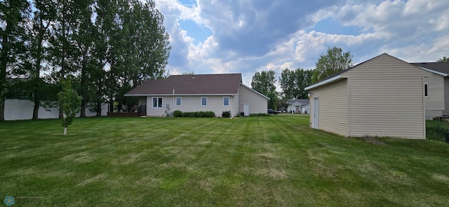 4708 21st St N, Moorhead, MN 56560 - rear view of property featuring a yard