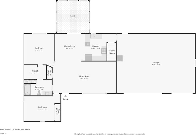 1985 Mabel Ct, Chaska, MN 55318 - view of floor plan / room layout