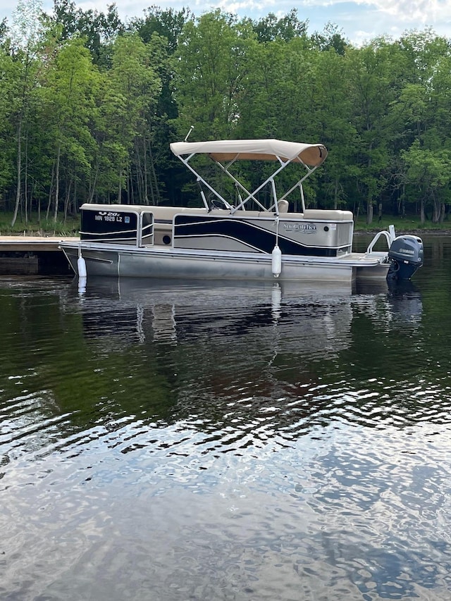 1760 Grindstone Is, International Falls, MN 56649 - dock area with a water view and a wooded view