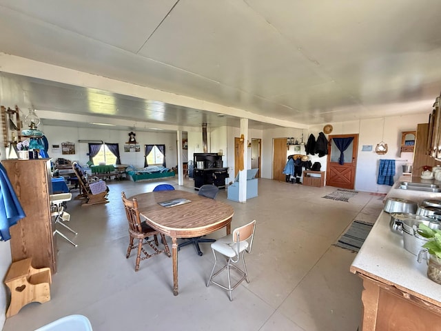 42810 620th Ave, Wadena, MN 56477 - dining room with concrete floors