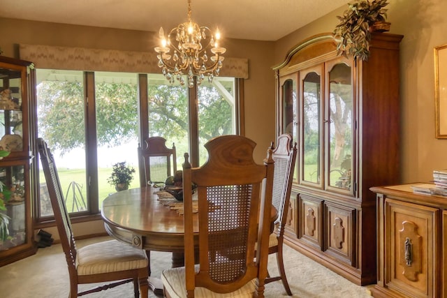 5225 217th St N, Forest Lake, MN 55025 - dining room with a chandelier, healthy amount of natural light, and light colored carpet