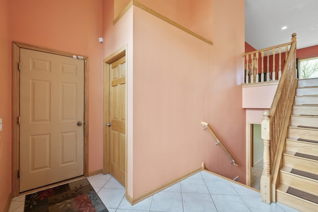 26722 Rabbit Trl, Stanford Twp, MN 55398 - stairway featuring tile patterned flooring
