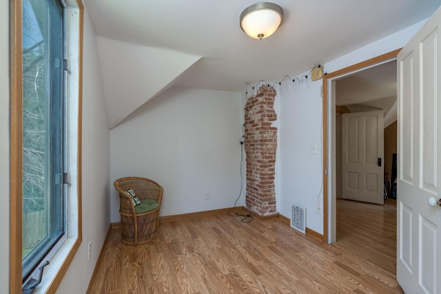 242 Skyview Ln, Mankato, MN 56001 - bonus room with light wood-style floors, baseboards, and vaulted ceiling