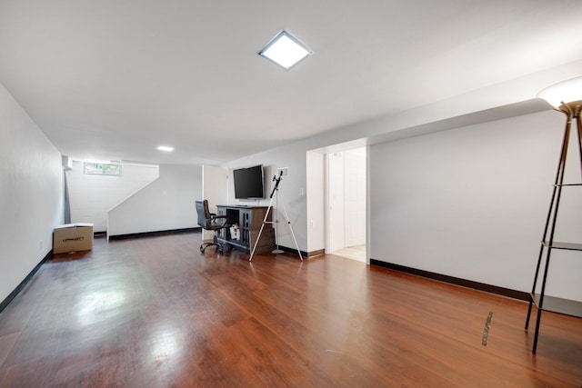2400 108th Ave NW, Coon Rapids, MN 55433 - finished below grade area with wood finished floors and baseboards