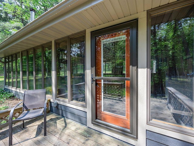 3709 Half Moon Cir, Jackson Twp, WI 54830 - view of sunroom / solarium
