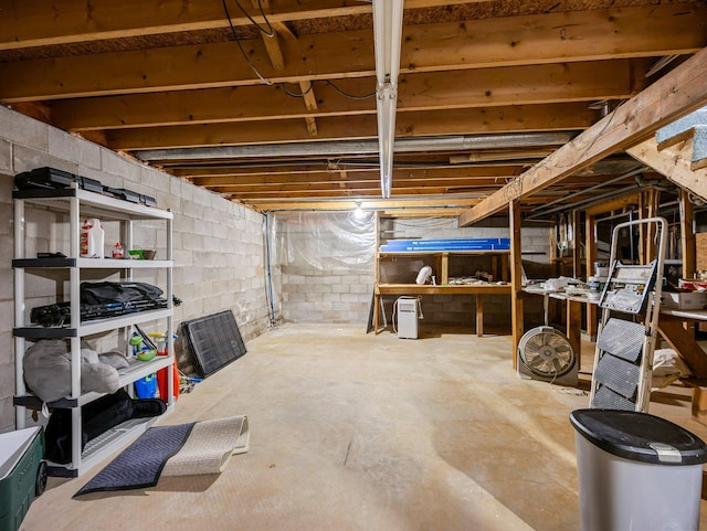 3709 Half Moon Cir, Jackson Twp, WI 54830 - view of unfinished below grade area