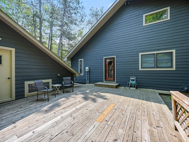 3709 Half Moon Cir, Jackson Twp, WI 54830 - view of deck