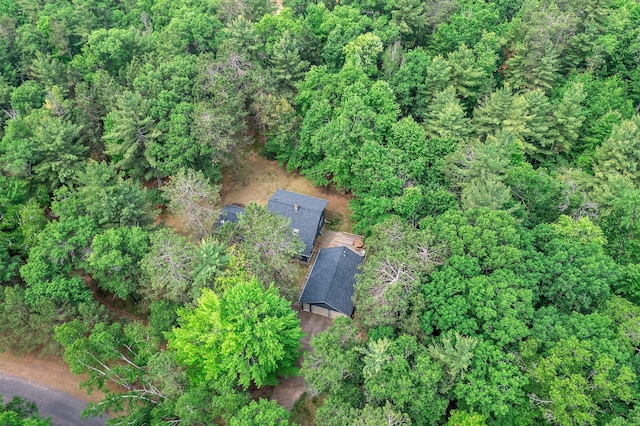 3709 Half Moon Cir, Jackson Twp, WI 54830 - aerial view of property and surrounding area with a forest