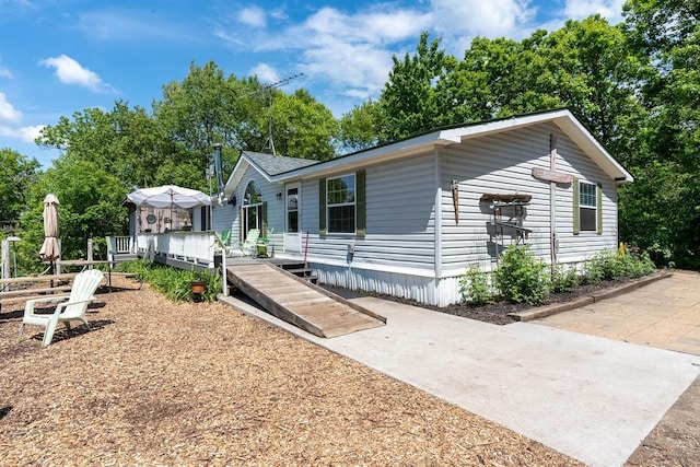N1024 385th St, Maiden Rock, WI 54750 - manufactured / mobile home with a wooden deck