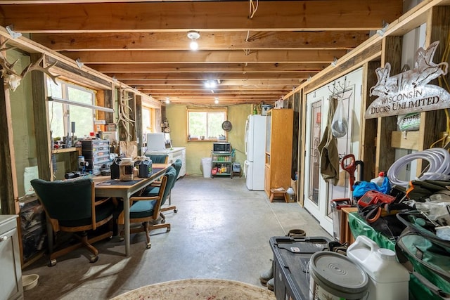 N1024 385th St, Maiden Rock, WI 54750 - below grade area featuring freestanding refrigerator